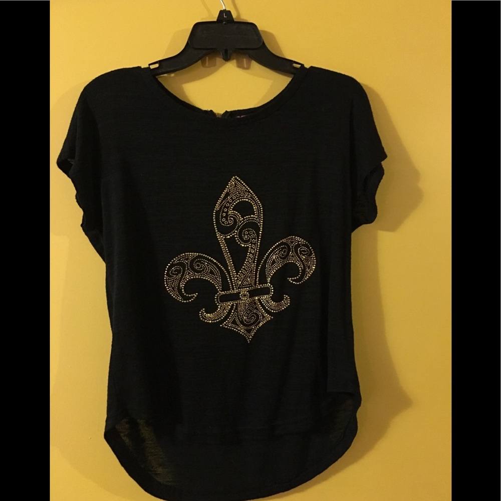 Women’s gold crest decoration top size L